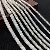 2x4mm Mother-of-pearl Abacus Beads for Jewelry Making DIY