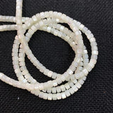 2x4mm Mother-of-pearl Abacus Beads for Jewelry Making DIY