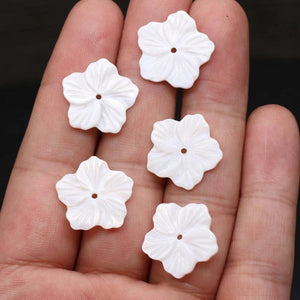 10pcs Natural Freshwater Mother of Pearl Shell Beads for Women Necklace Jewelry