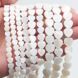 Natural Heart Shell Beads Freshwater Mother of Pearl Beads