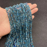 Apatite Faceted Loose Beads 2mm 3mm 4mm DIY Necklace Bracelet 15.5 Inches