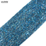 Apatite Faceted Loose Beads 2mm 3mm 4mm DIY Necklace Bracelet 15.5 Inches