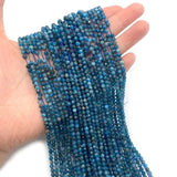 Apatite Faceted Loose Beads 2mm 3mm 4mm DIY Necklace Bracelet 15.5 Inches