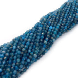 Apatite Faceted Loose Beads 2mm 3mm 4mm DIY Necklace Bracelet 15.5 Inches