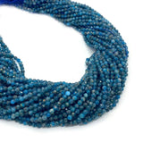 Apatite Faceted Loose Beads 2mm 3mm 4mm DIY Necklace Bracelet 15.5 Inches
