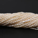 Freshwater Pearl Beads Irregular Rice Pearls for Jewelry Making DIY