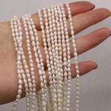 Freshwater Pearl Beads Irregular Rice Pearls for Jewelry Making DIY