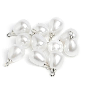 Acrylic ABS Pearl Beads Water Drop Pendant Bracelet Necklace