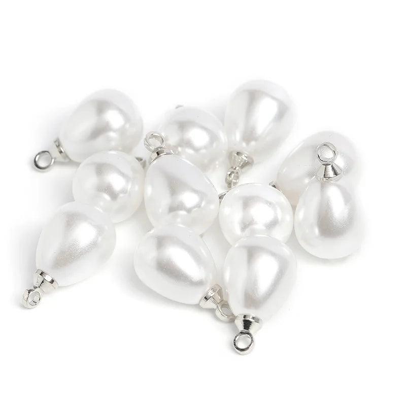 Acrylic ABS Pearl Beads Water Drop Pendant Bracelet Necklace