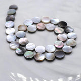 Natural Mother of Pearl Shell Beads Coin Shell Spacer Bead for Jewelry