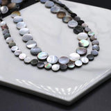 Natural Mother of Pearl Shell Beads Coin Shell Spacer Bead for Jewelry