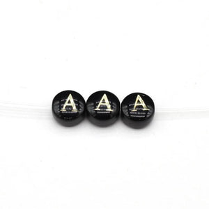 Mother of Pearl Beads Letter A-Z Pendant Alphabet Loose Bead DIY 10Pcs/lot