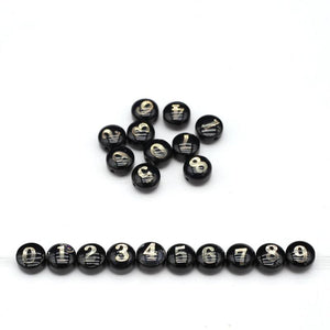 Mother of Pearl Beads Letter A-Z Pendant Alphabet Loose Bead DIY 10Pcs/lot
