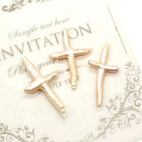Baroque Middle Hole Cross Shaped Pearl Jewelry DIY