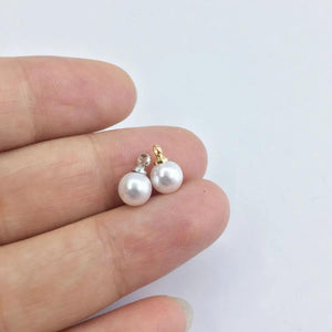 20pcs 6mm Cream Tear Plastic Pearl Beads Charms Pendant DIY Jewelry
