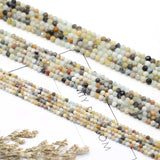 Multicolor Agate Apatite Faceted Loose Beads for DIY Necklace Bracelet 2-4MM