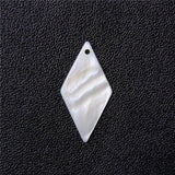 Mother of Pearl Shell Beads Square Shell Pendant for DIY Necklace