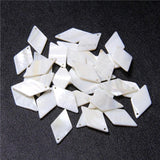 Mother of Pearl Shell Beads Square Shell Pendant for DIY Necklace