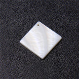 Mother of Pearl Shell Beads Square Shell Pendant for DIY Necklace