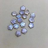 Freshwater Baroque Pearl Beads with Plum Flower Charm