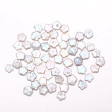 Freshwater Baroque Pearl Beads with Plum Flower Charm