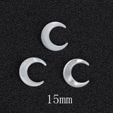 Mother of Pearl Moon Beads for Jewelry Making DIY