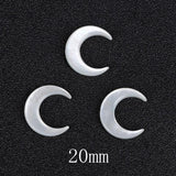 Mother of Pearl Moon Beads for Jewelry Making DIY