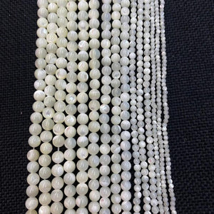 Natural Sea Scallop Bead Charm Mother-of-Pearl Jewelry Making DIY