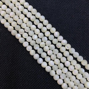 Natural Sea Scallop Bead Charm Mother-of-Pearl Jewelry Making DIY