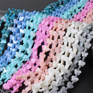 8x11mm Butterfly Shell Beads Mother of Pearl Charms for DIY Jewelry Making