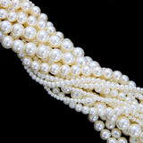 Glass Beads Pearls Round Loose Spacer Beads for Jewelry Making DIY