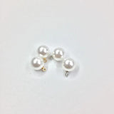 20pcs 10mm Cream Tear Pearl Beads Charms Pendant DIY Jewelry Earring Necklace