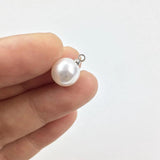 20pcs 10mm Cream Tear Pearl Beads Charms Pendant DIY Jewelry Earring Necklace