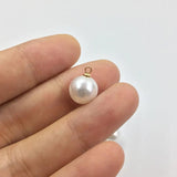 20pcs 10mm Cream Tear Pearl Beads Charms Pendant DIY Jewelry Earring Necklace