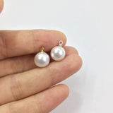20pcs 10mm Cream Tear Pearl Beads Charms Pendant DIY Jewelry Earring Necklace