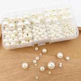 440pcs Mix ABS Beads Pearls Spacer Beads for Jewelry Making Findings