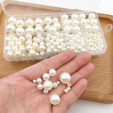 440pcs Mix ABS Beads Pearls Spacer Beads for Jewelry Making Findings