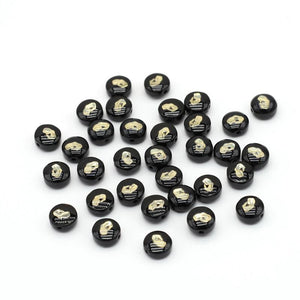 10PC Natural Shell Lucky Butterfly Beads Charms Moon Star Loose Bead