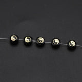 10PC Natural Shell Lucky Butterfly Beads Charms Moon Star Loose Bead