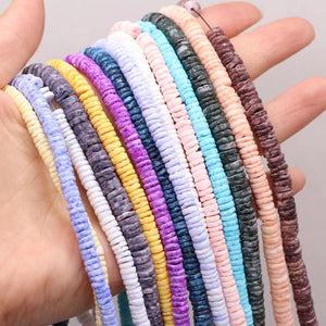 Mother of Pearl Shell Beads Round Sheet Shape Spacer for Jewelry Making
