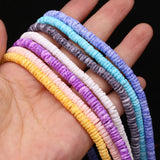 Mother of Pearl Shell Beads Round Sheet Shape Spacer for Jewelry Making