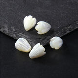 Shell Rose Flower Charms Mother of Pearl Pendants for DIY Jewelry Making