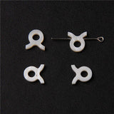Zodiac Sign Mother Of Pearl Shell Bead Seashell Jewelry