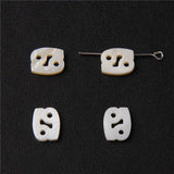 Zodiac Sign Mother Of Pearl Shell Bead Seashell Jewelry