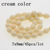 25 Drop Shape Shell Pearl Glass Beads for Jewelry Making Necklace