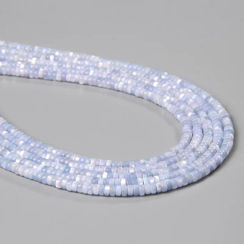 Mother Of Pearl Shell Beads Flat Round 2mm*4mm