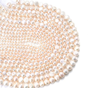 Natural Freshwater Pearl Bead Baroque Rice Pearl Bulk Spacer Bead DIY Jewelry
