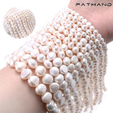 Natural Freshwater Pearl Bead Baroque Rice Pearl Bulk Spacer Bead DIY Jewelry