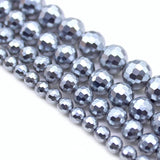 Natural Gray Shell Pearl Round Spacer Beads 15''