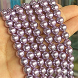 Purple Shell Pearl Beads Loose Spacer Beads Jewelry Making 6/8/10/12MM